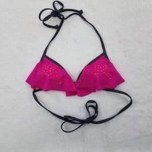 Pink Victoria Secret Swim Top XS Bikini Gray Pink‎